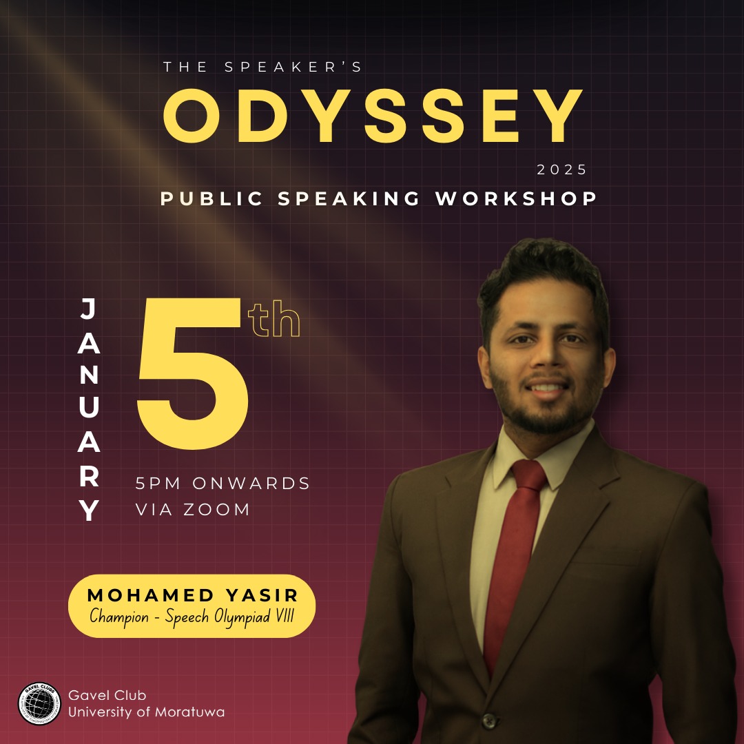 The Speaker’s Odyssey Workshop 01: A Journey of Inspiration